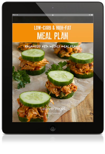 iPad with cover of Balanced Keto Meal Plans