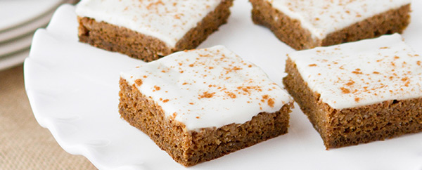 Recipe: Gingerbread Poke Cake (close up)